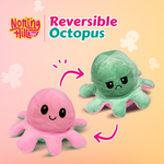 Load image into Gallery viewer, Nottinghill Octopus Double-Sided Stuffed Soft Toy for Kids, Happy & Angry Face - 20 cm (Pink / Green)
