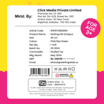 Load image into Gallery viewer, Nottinghill Octopus Double-Sided Stuffed Soft Toy for Kids, Happy & Angry Face - 20 cm (Pink / Green)