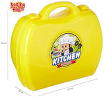 Load image into Gallery viewer, Kids Kitchen Play Set | Portable Plastic Suitcase with Cooking Accessories | 28 Pcs Kitchen Set