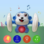 Load image into Gallery viewer, Notting Hill Dancing Monkey Musical Toy for Kids | Spinning Rolling with Voice Control, Musical Light & Sound Effects | Tumble Toy for Fun 12+ Month (Light Blue)