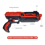 Load image into Gallery viewer, Notting Hill Battle Blazer Gun with 10 Foam Bullets | Fun Rapid Shooting Battle Fight Game for Indoor Outdoor for Kids 3+ (RED)