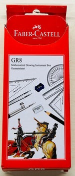 Load image into Gallery viewer, FABER-CASTELL GR-8 Mathematical Drawing Instrument Box Geometry Box (Red)