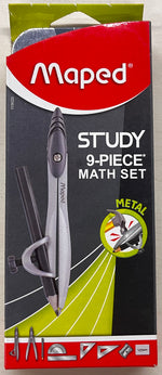 Load image into Gallery viewer, Maped 195211 study stop 9 piece math set Geometry Box (Multicolor)