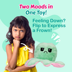 Load image into Gallery viewer, Nottinghill Octopus Double-Sided Stuffed Soft Toy for Kids, Happy &amp; Angry Face - 20 cm  (Pink / Green)
