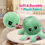 Load image into Gallery viewer, Nottinghill Octopus Double-Sided Stuffed Soft Toy for Kids, Happy &amp; Angry Face - 20 cm  (Pink / Green)
