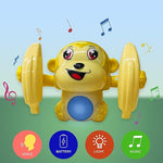 Load image into Gallery viewer, Notting Hill Dancing Monkey Musical Toy for Kids | Spinning Rolling with Voice Control, Musical Light &amp; Sound Effects | Tumble Toy for Fun 12+ Month (Yellow)
