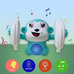 Load image into Gallery viewer, Notting Hill Dancing Monkey Musical Toy for Kids | Spinning Rolling with Voice Control, Musical Light &amp; Sound Effects | Tumble Toy for Fun 12+ Month (Light Green)
