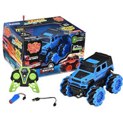 Notting Hill Drift Mastro Remote Control Car for Kids Rechargeable Rc Car Offroad High Speed with 2 Speeds and 4 Headlight Modes | Lithium Battery | C-Type Charging | Made in India (Blue)