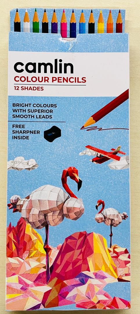 Camlin Colour pencils(12 shades)