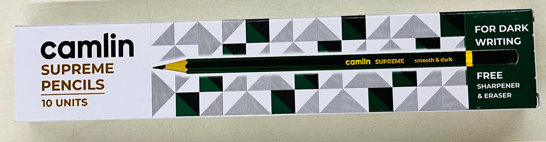 Camlin Supreme  pencils(free Shapner & Eraser )