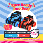 Load image into Gallery viewer, Race Ready Duo Deal, Get 2 Drift Mastro Remote Control Cars (Red &amp; Blue) with 10% Off! The Ultimate Racing Set for Double the Speed &amp; Fun!
